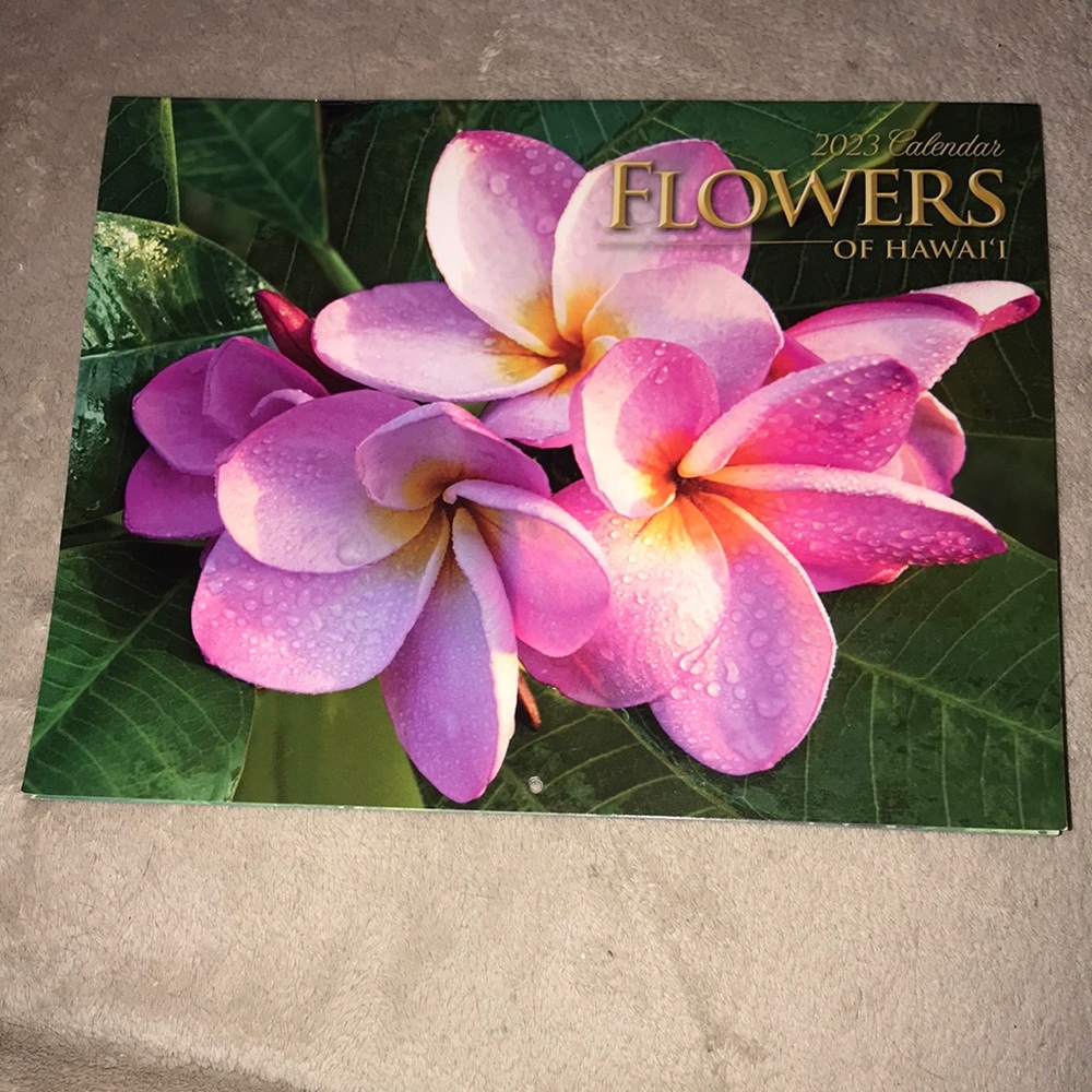 2023 calendar Flowers 💐 of Hawaii New